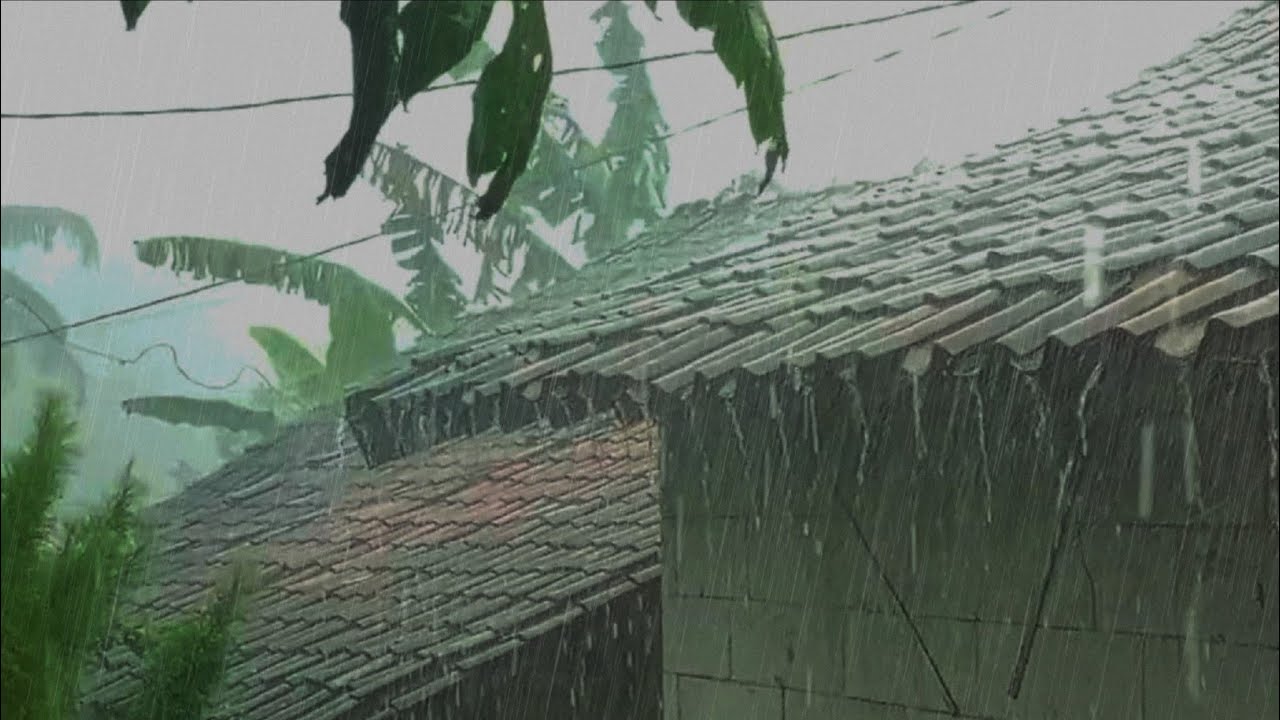 Звуки сильного дождя ночью 🌧️ Глубокий сон и мгновенное расслабление