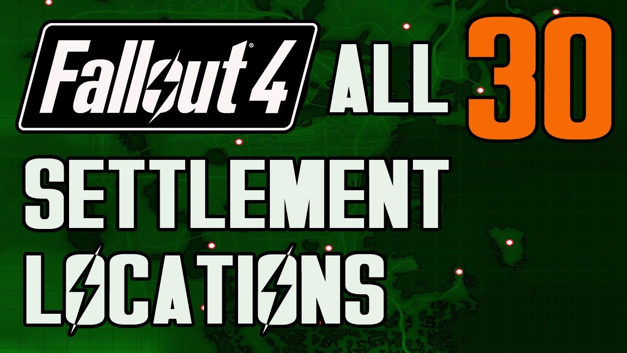 FALLOUT 4 - ВСЕ 30 ПОСЕЛЕНИЙ!