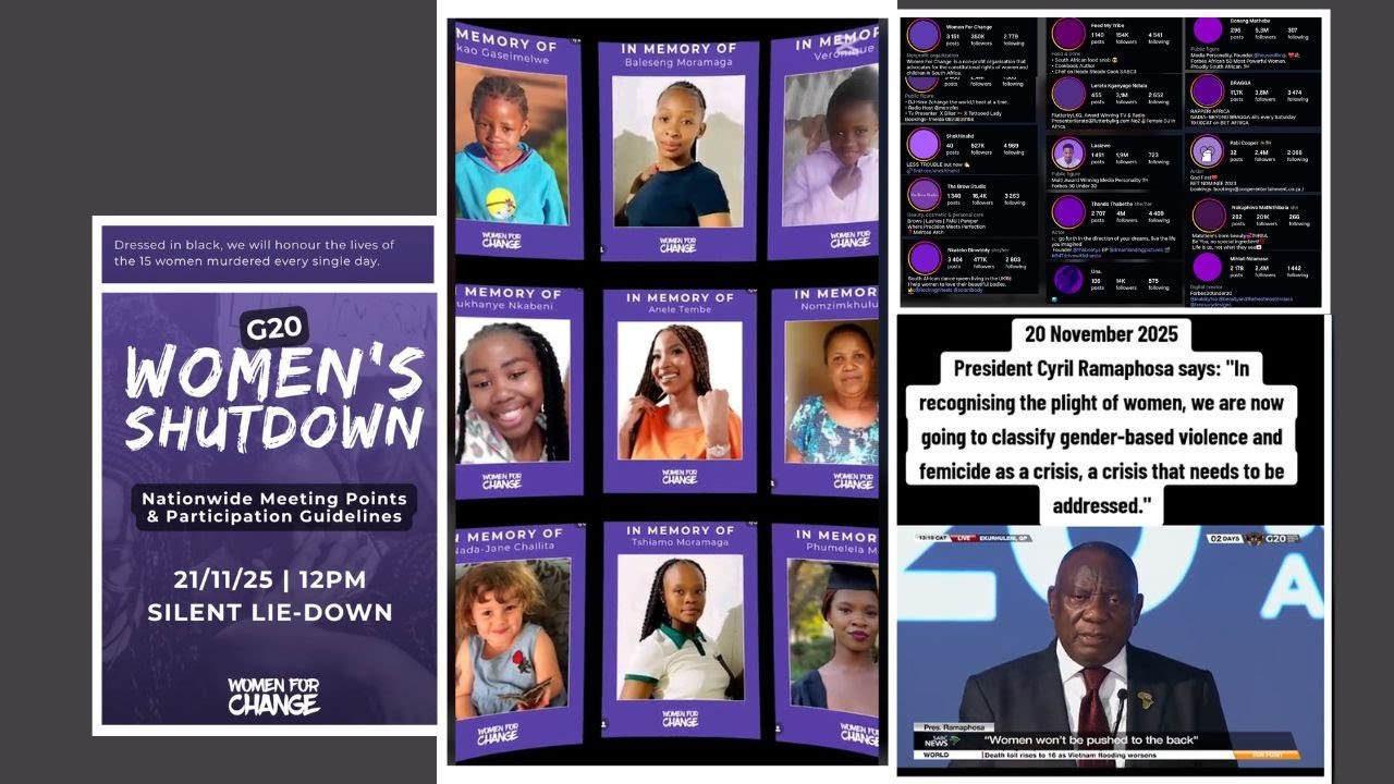 G20 Women&rsquo;s Shutdown || WOMEN FOR CHANGE || Every Life Matters, Every Voice Counts. #WomenShutdown