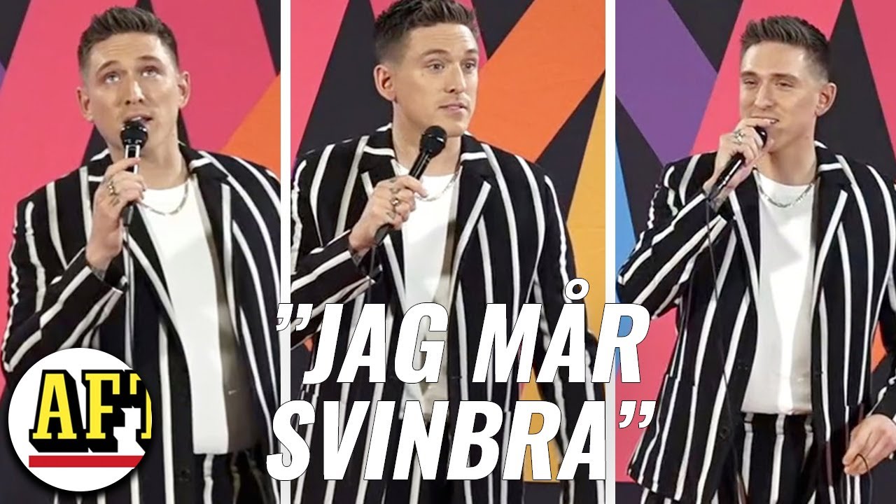 Efter Mellofinalen - Danny Saucedo håller låda