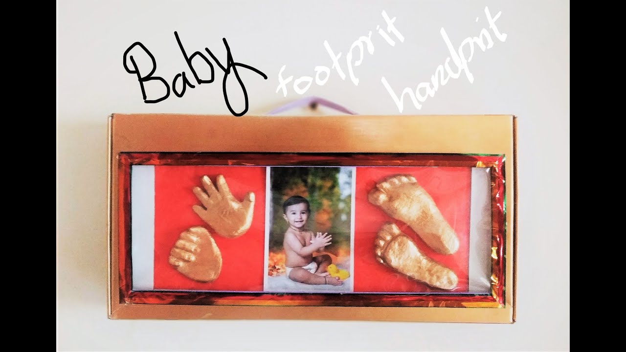 How To Make Baby 3D Hand & Foot Casting Using Flour | Reuse Himalaya Baby Gift pack For Photo Frame