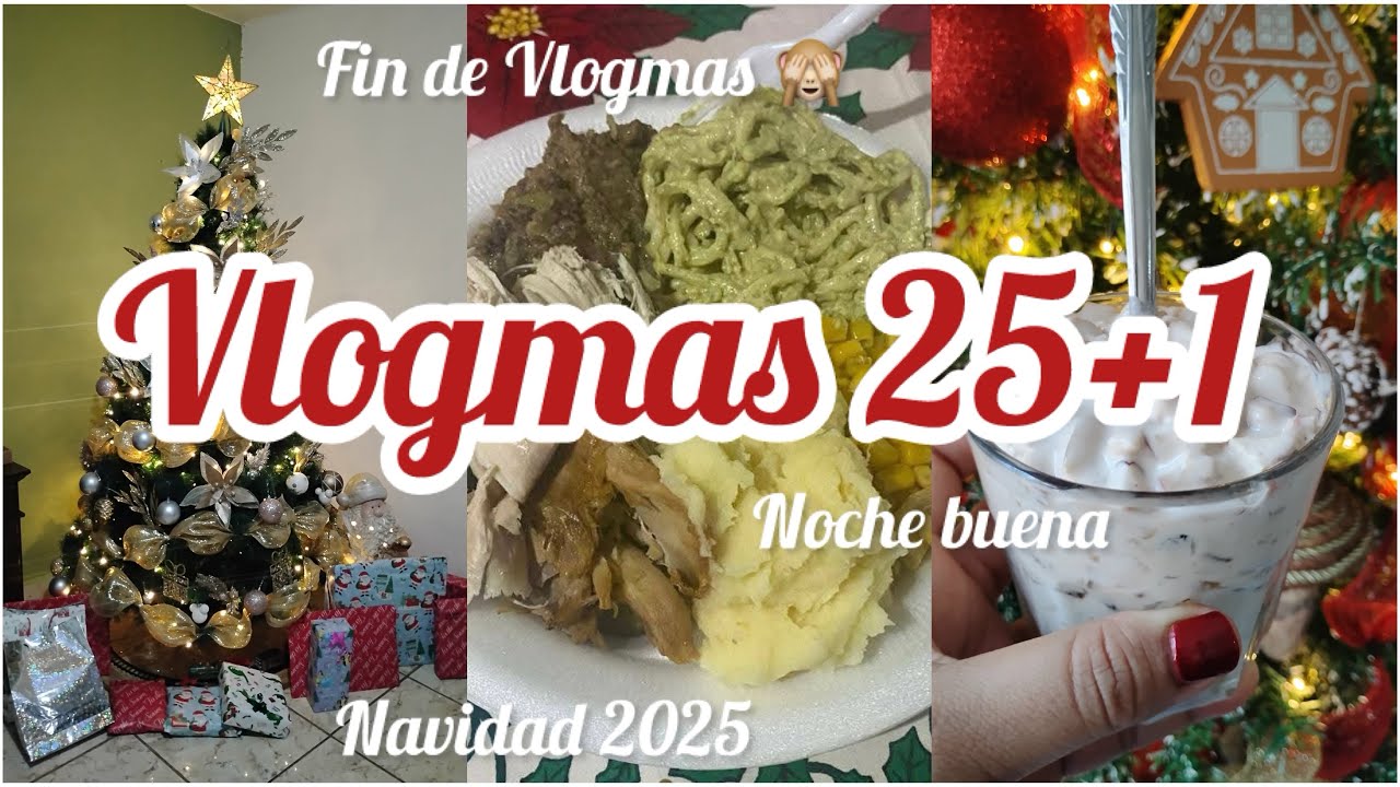 Vlogmas 25+1🎄Navidad 2025🎁🎅🏻 ensalada de manzana 🍎 y fin de vlogmas 🥲| Perla De León 