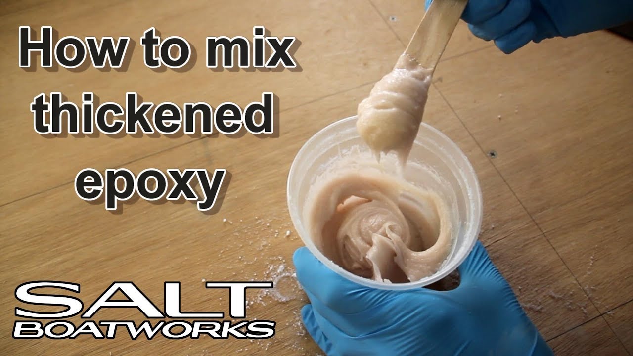How to mix thickened epoxy for boat building