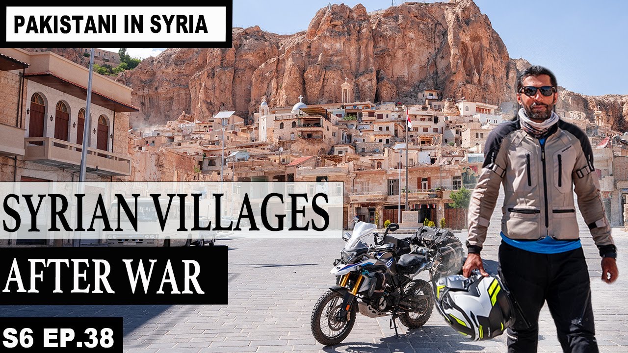 Life in the Abandoned Villages of Syria S06 EP.38 | MIDDLE EAST MOTORCYCLE