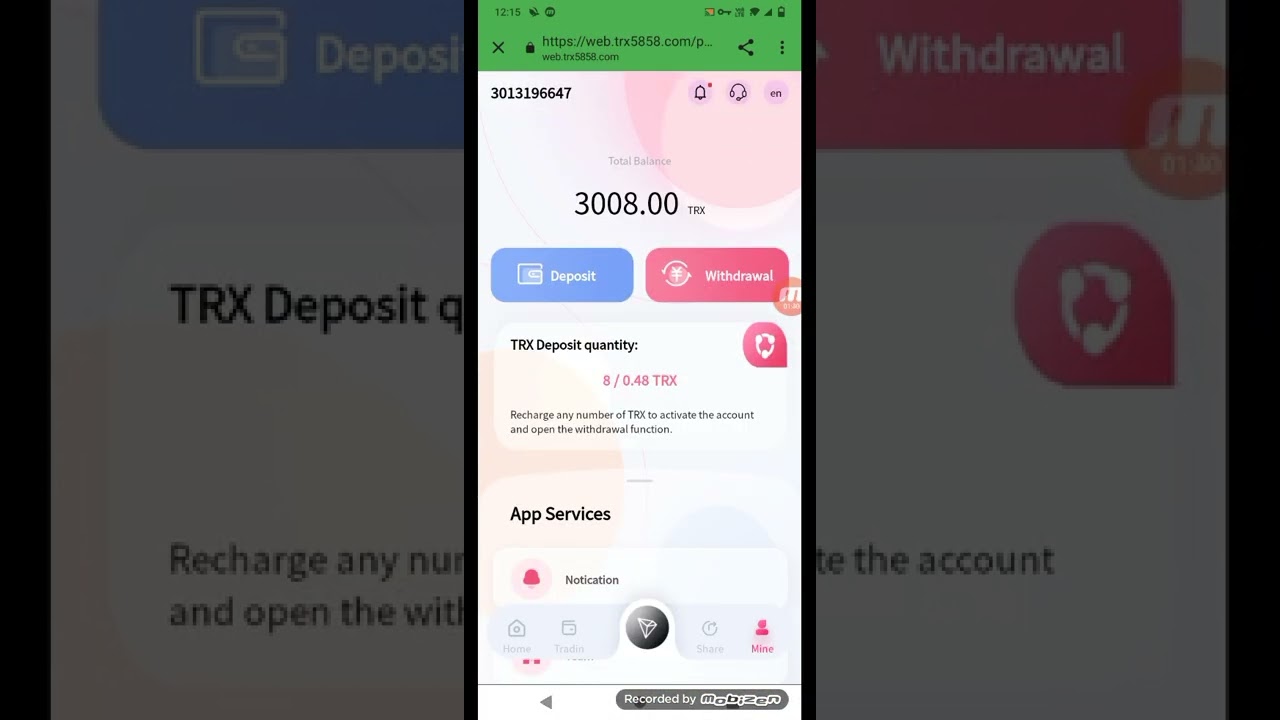 #trx5858#trxnewapptoday#trxnewapp 3000 Free Trx On Signup !! Best Trx Mining Website 2022 100% Real