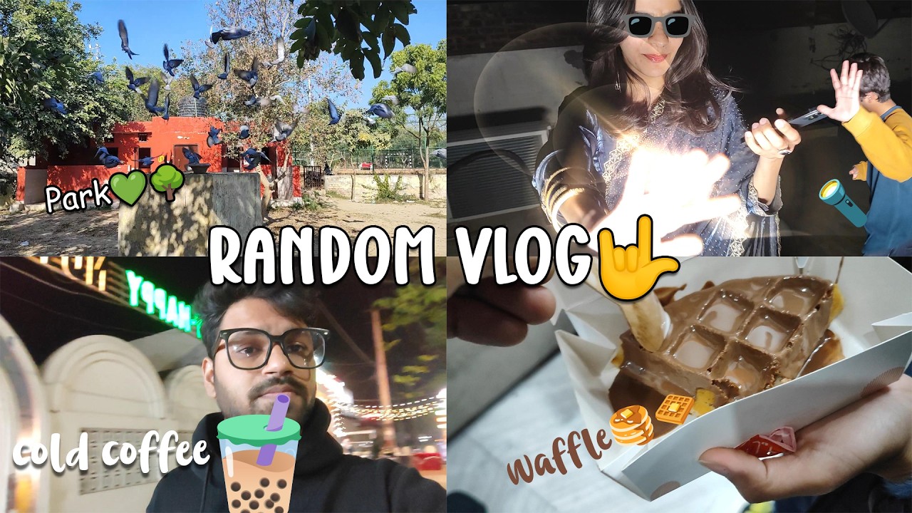 Park Mein Ghume, Noni ki farewell aur Khaye Waffle 🥞😋| Random Vlog