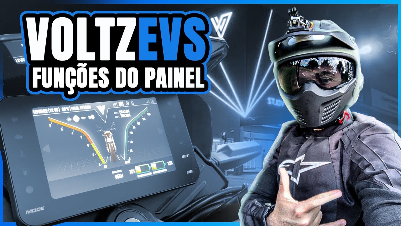 Fun&ccedil;&otilde;es do painel da VOLTZ EVS