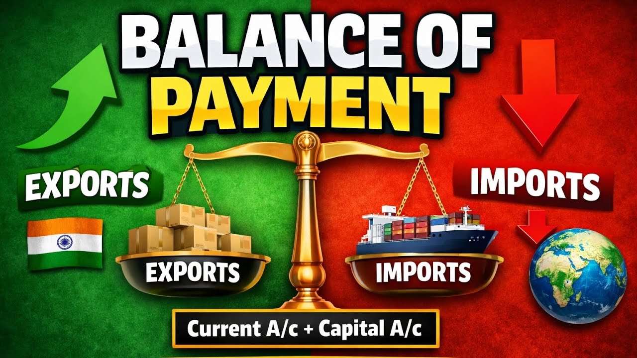 Balance of payment | One' Shot | Full Explanation Class 12th | Economics 