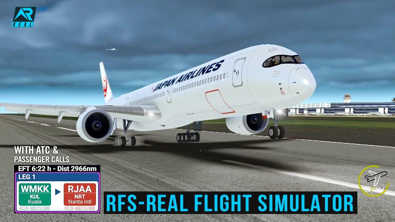 RFS — Real Flight Simulator — Куала-Лумпур — Токио ||Japan Airlines | A350Полный полет ||FullHD |...
