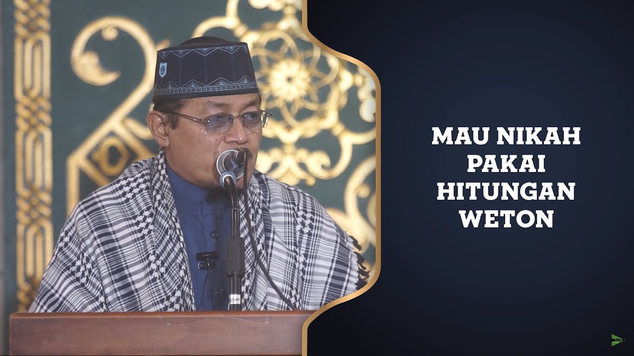 MAU NIKAH PAKAI HITUNGAN WETON : Kyai Prof Dr H Ahmad Zahro MA al-Chafidz