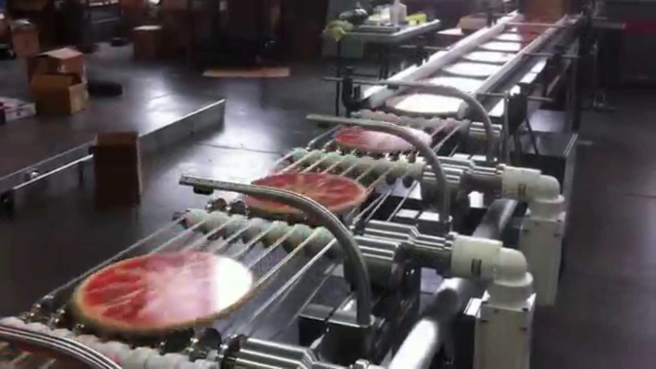 Automated shrink wrap machine and high speed pizza and baked goods shrink wrapping