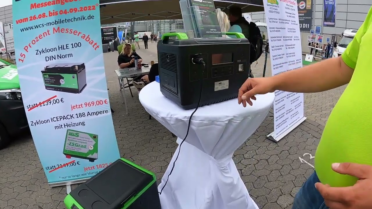 Julians Reisemobiltechnik - Erste Tag: WCS Goch hat neue Produkte und Messe Angebot in Düsseldorf.