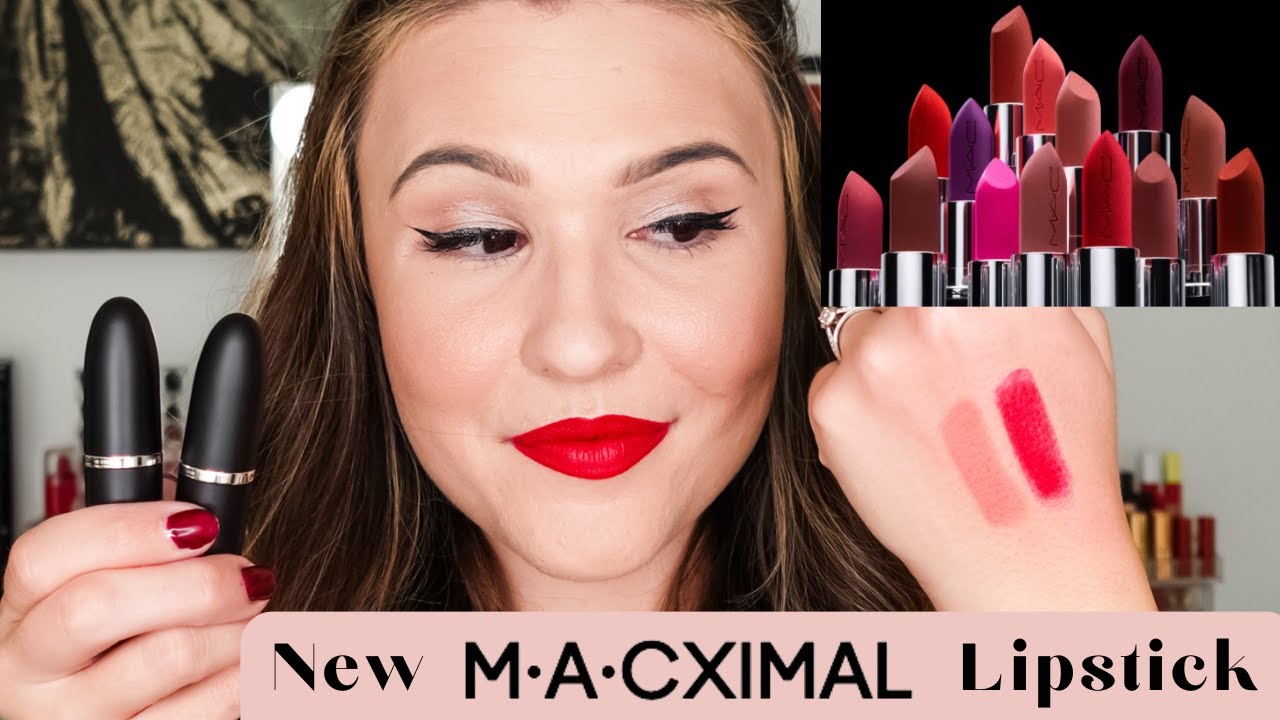 ✨НОВАЯ ФОРМУЛА МАТОВОЙ ПОМАДЫ MAC✨ Свотчи шелковистых матовых помад MACXIMAL &mdash; первые впечатления