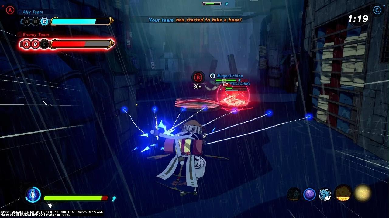 Team Combo in The Hidden Rain Village | NARUTO TO BORUTO: SHINOBI STRIKER
