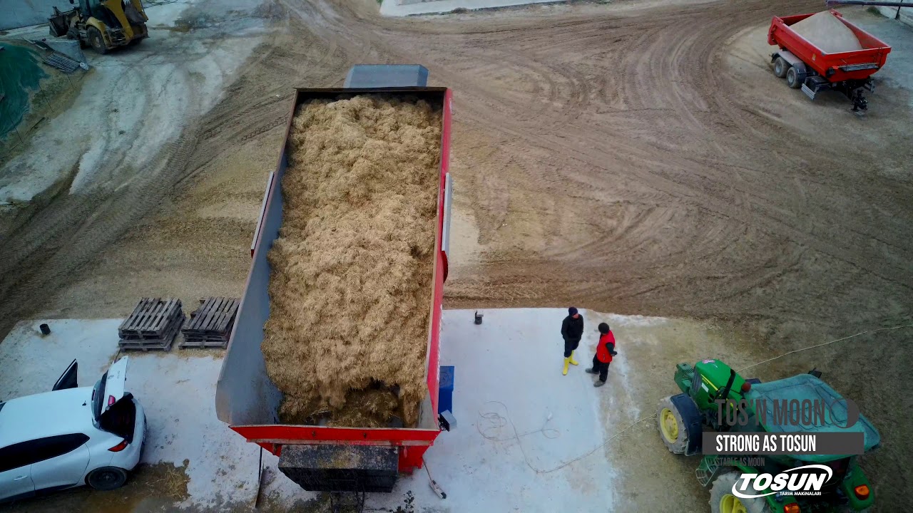 TOSUN TOS'N MOON 50 m3 Açılı Sabit Yem Karma Makinası-Stationary Angled Double Auger Tmr Mixer