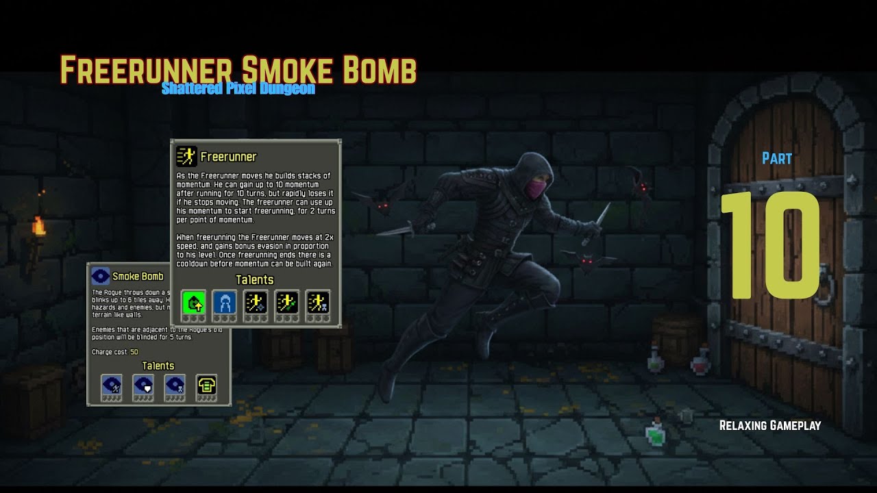 Shattered Pixel Dungeon - Freerunner Smoke Bomb - Relaxing Gameplay ( Part 10 )