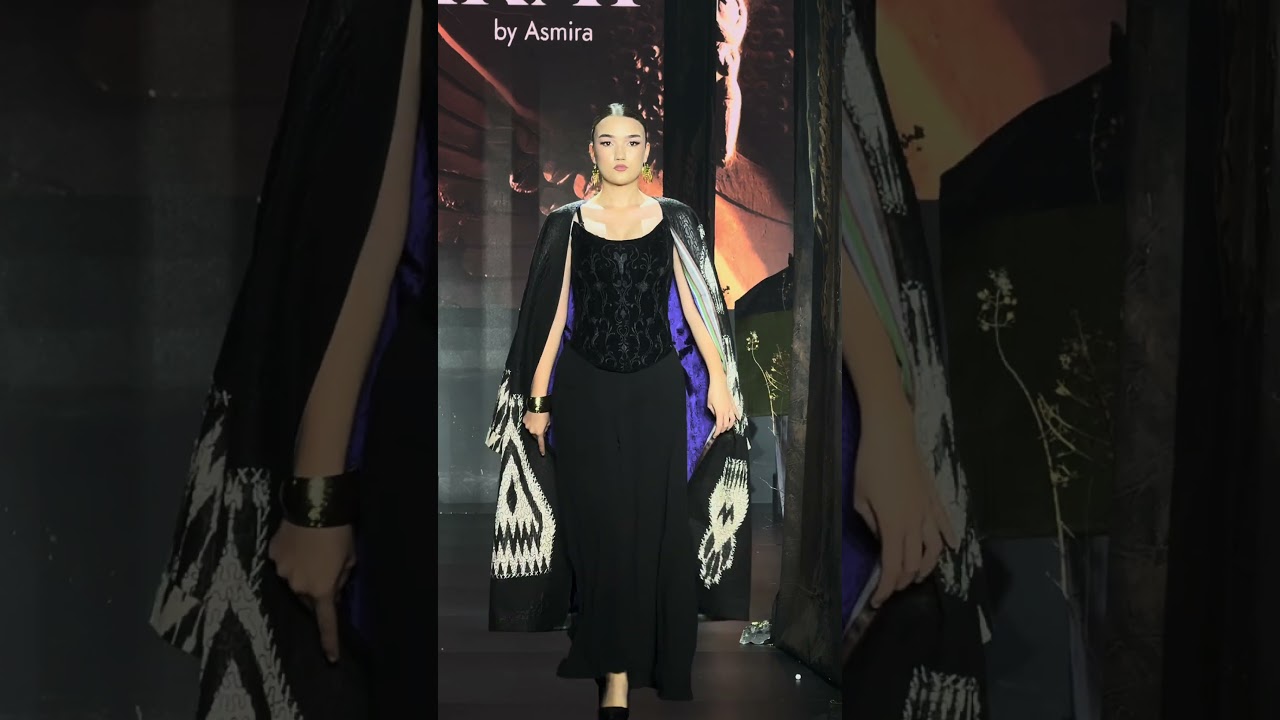IKAT BY ASMIRA presenting her collection at Tajikistan Fashion Week