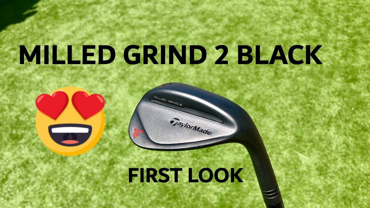 TAYLORMADE MILLED GRIND 2 BLACK // initial review & trackman spin test