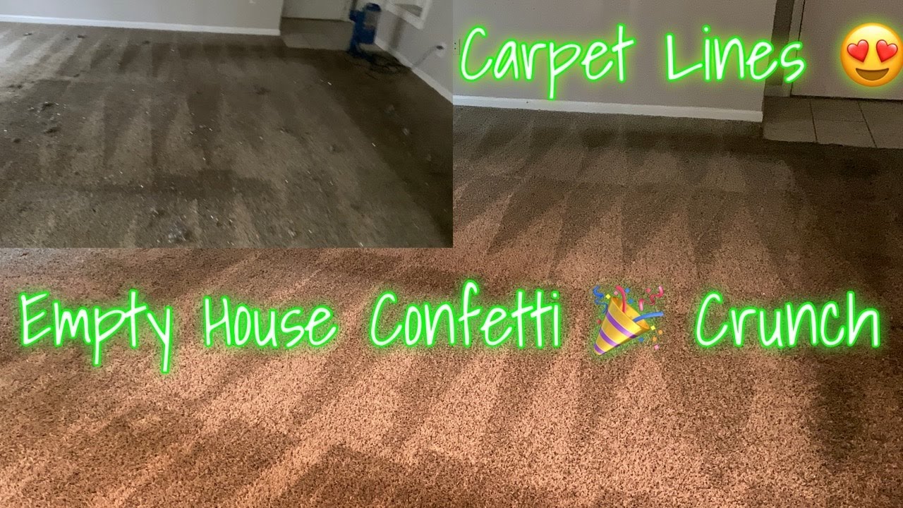 Empty House Confetti 🎉 Crunch , Satisfying Carpet Lines (read description)
