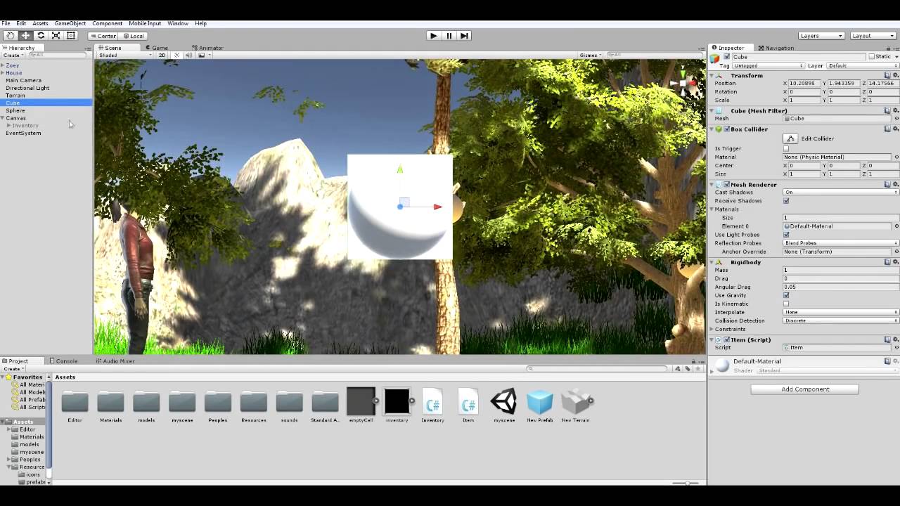 Как сделать игру на Unity 5 #16   создание инвентаря
