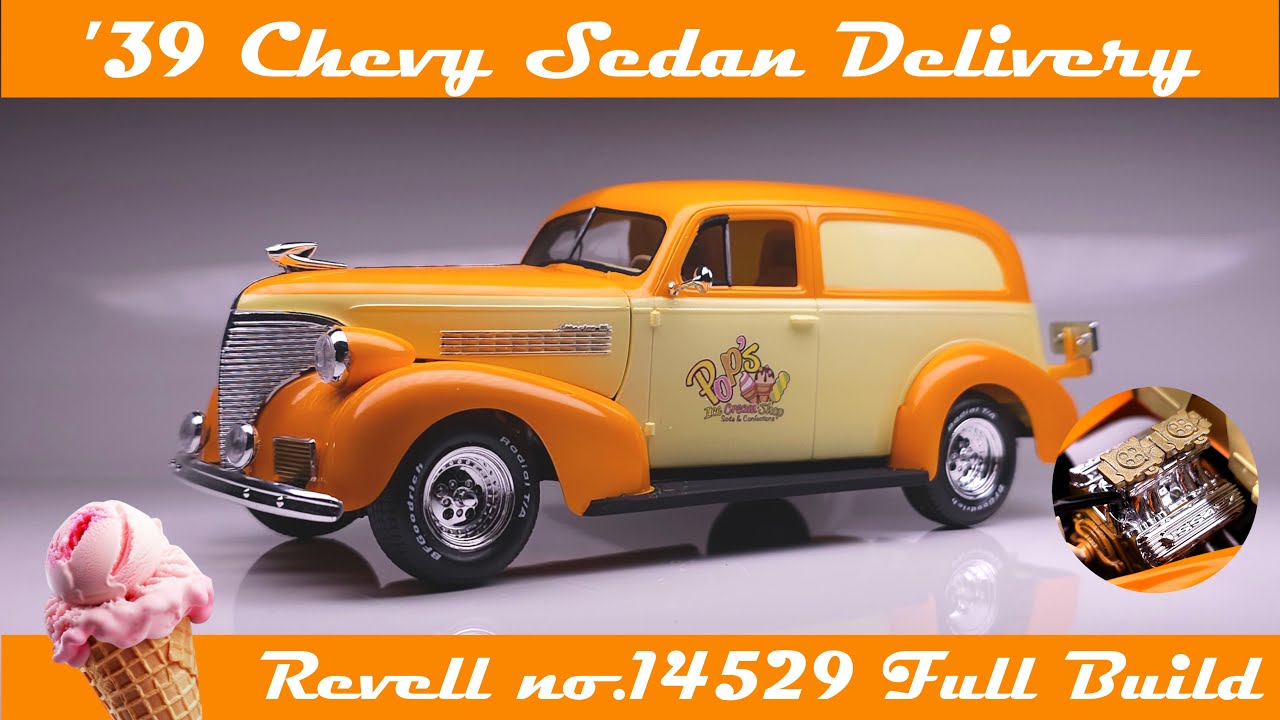 Build A Cool Chevy Ice Cream Truck: Revell Chevy Sedan Delivery Scale Model 14529 Full Build 1/24