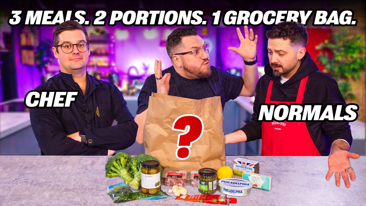 Шеф-повар против обычных людей: испытание в продуктовом магазине | Sorted Food