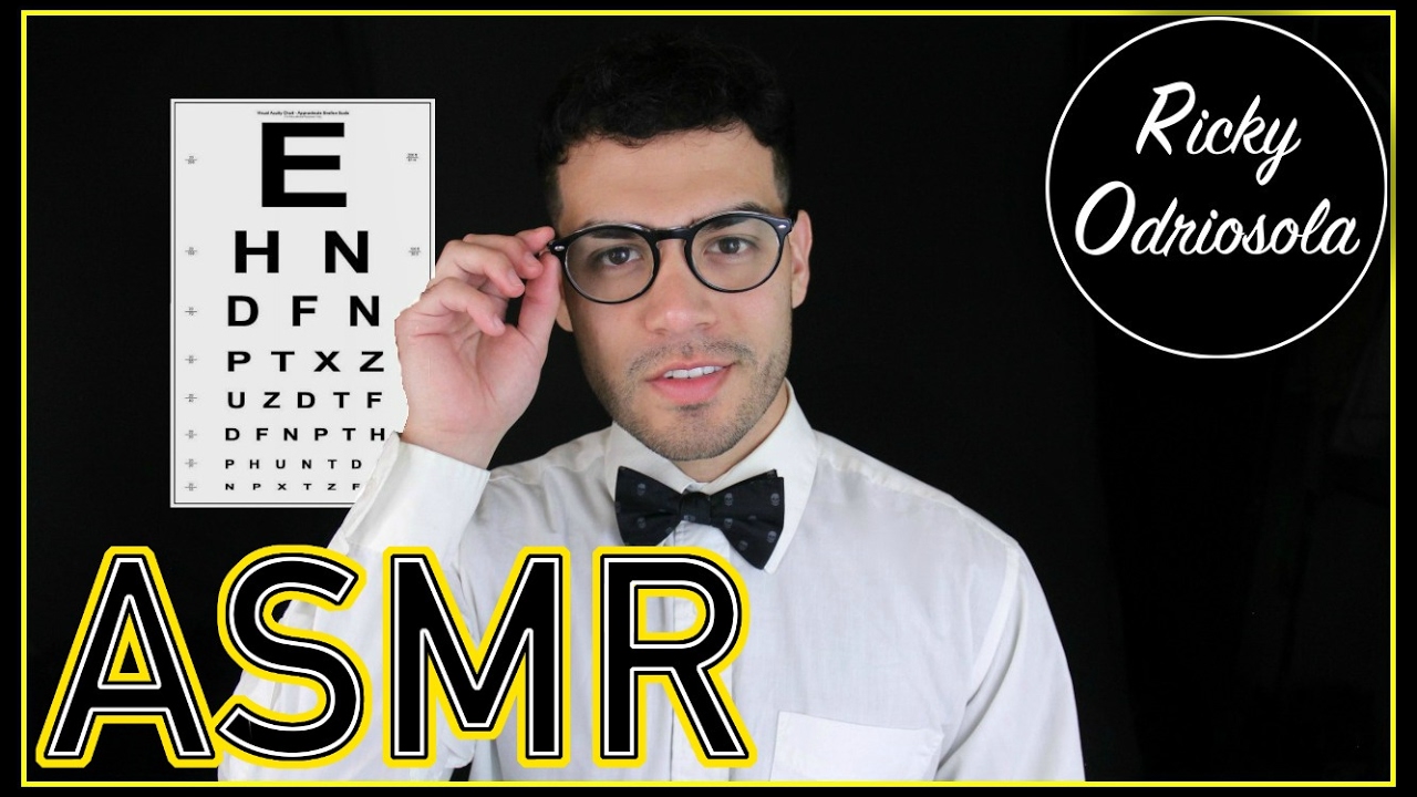 ASMR - Eye Exam Role Play (Close Up Male Whisper, Relaxation & Sleep, Doctor)