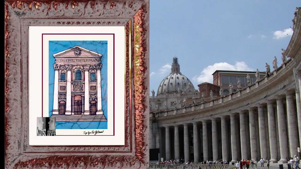 Vatikan & Engelsburg Doors  "Türen öffnen" Textilkunst v. I.A. Preuschoff-Perrier