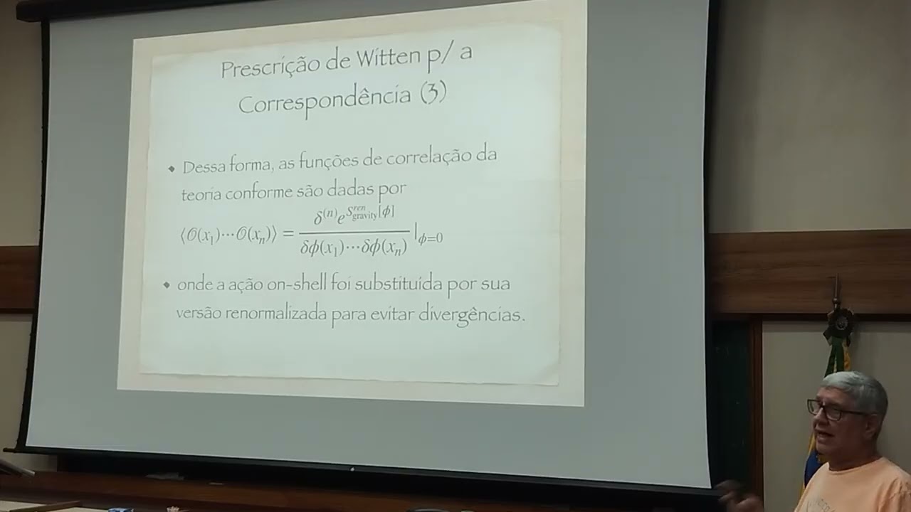 Introdução à Correspondência AdS/CFT, Prof. H. Boschi - Aula 3