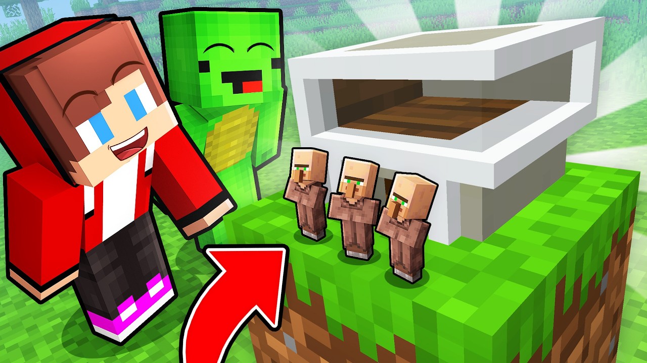 Mikey and JJ Built the BEST Minecraft House for Villagers! Maizen