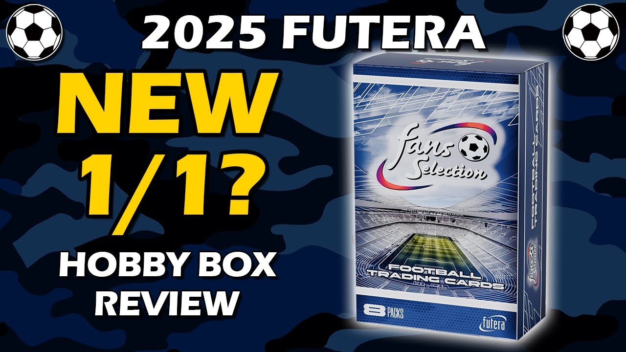 Обзор коробки для футбольного мяча Futera Fans Selection World Football Soccer Hobby Box 2025 года