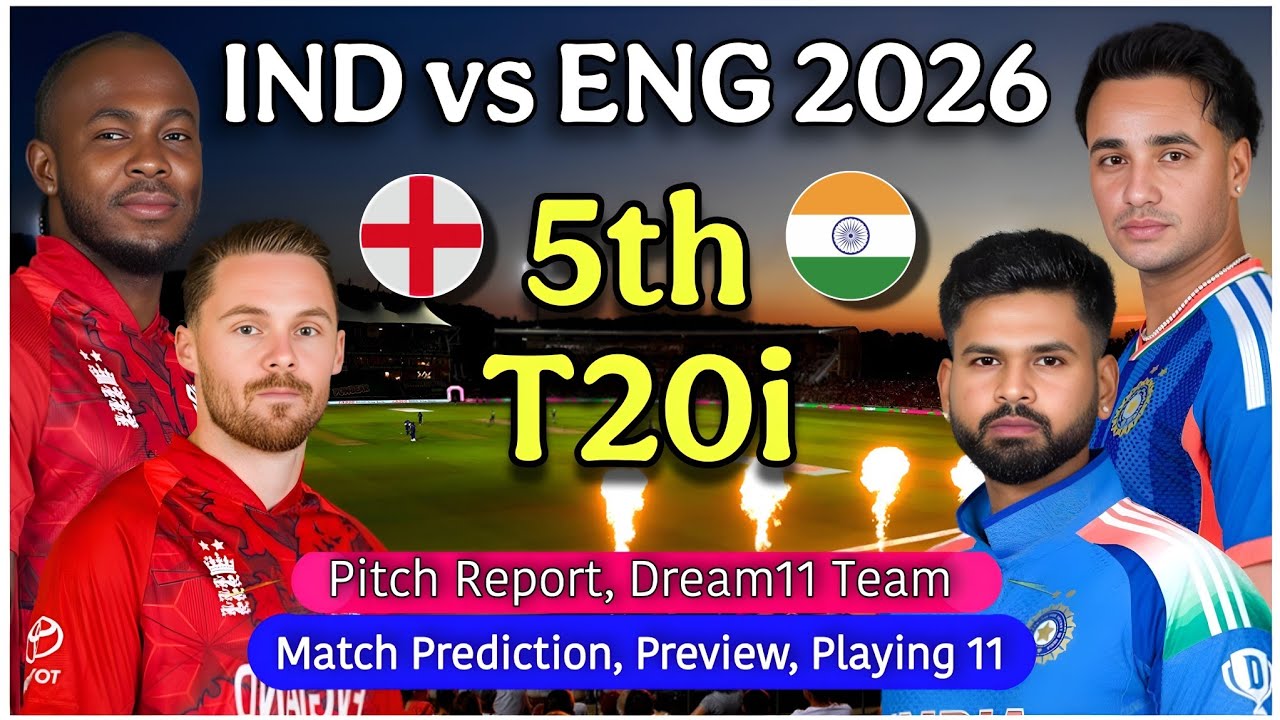 IND vs ENG 2026- The Rose Bowl Southampton Pitch Report | India vs England 5th T20 Match Prediction