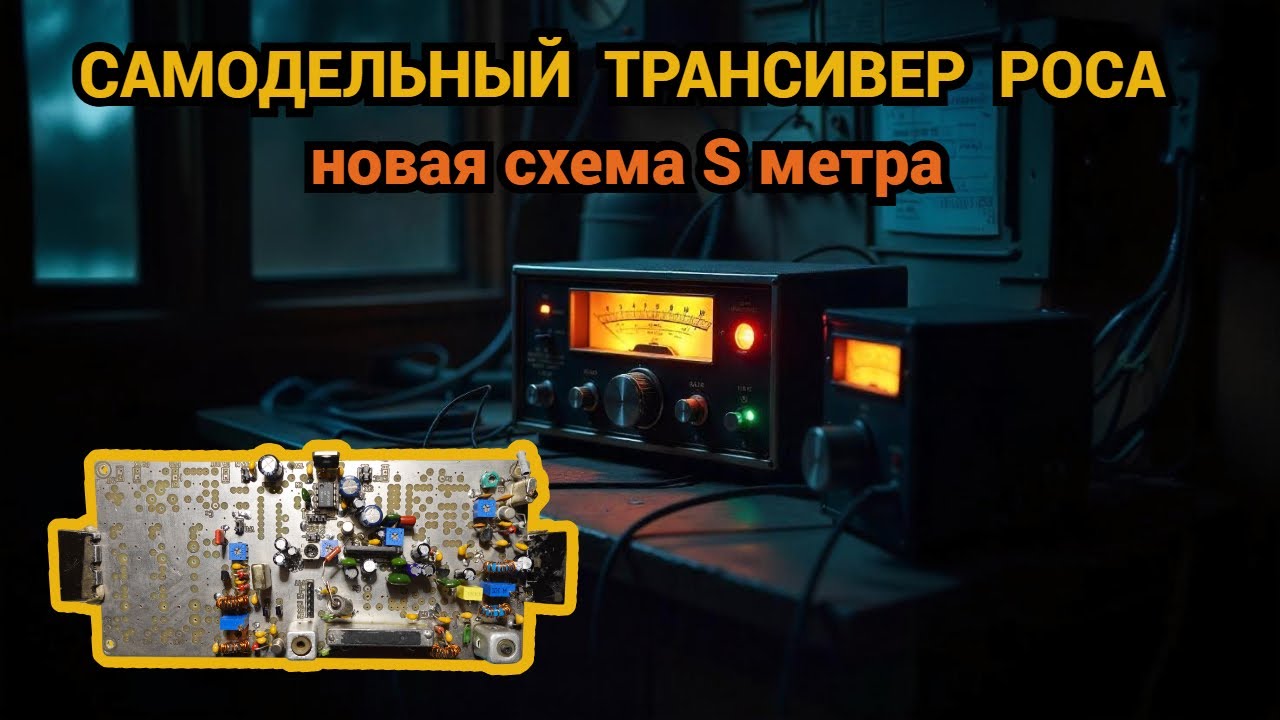 Самодельный трансивер РОСА.Новая схема S метра.