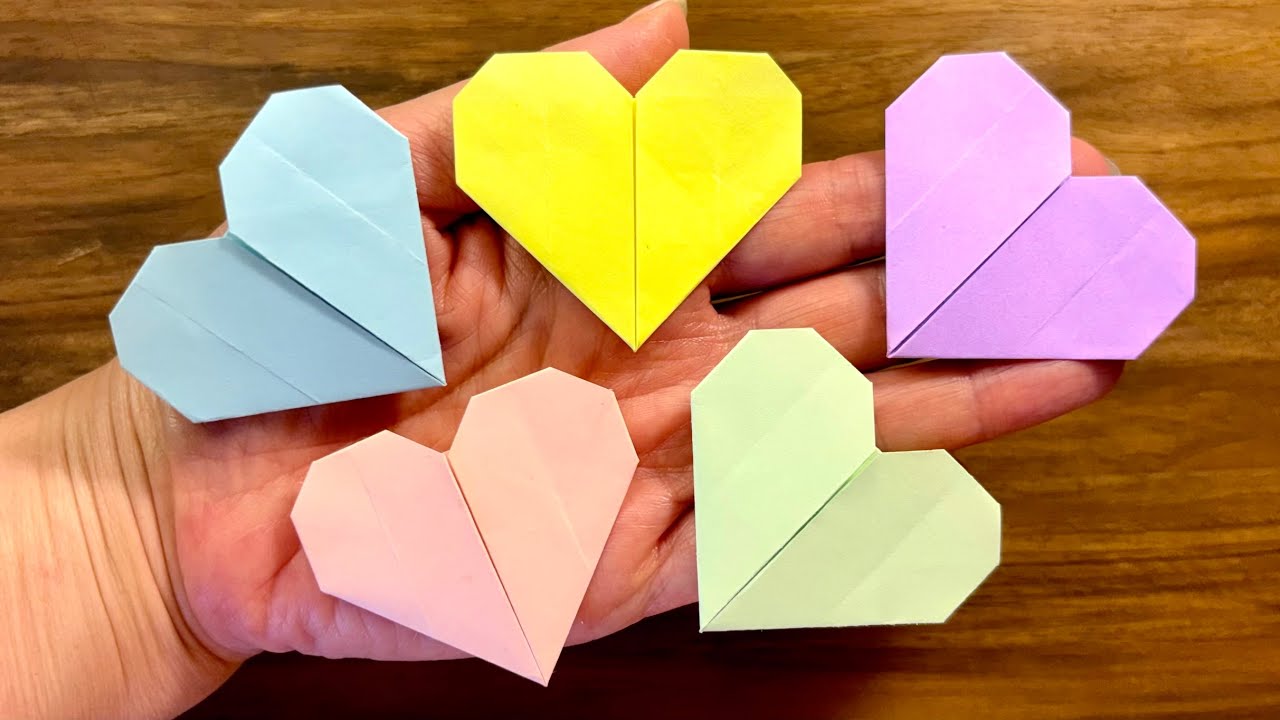 Easy Origami Heart ❤️ Sticky Note Paper | Cute DIY Valentine Gift (No Glue)