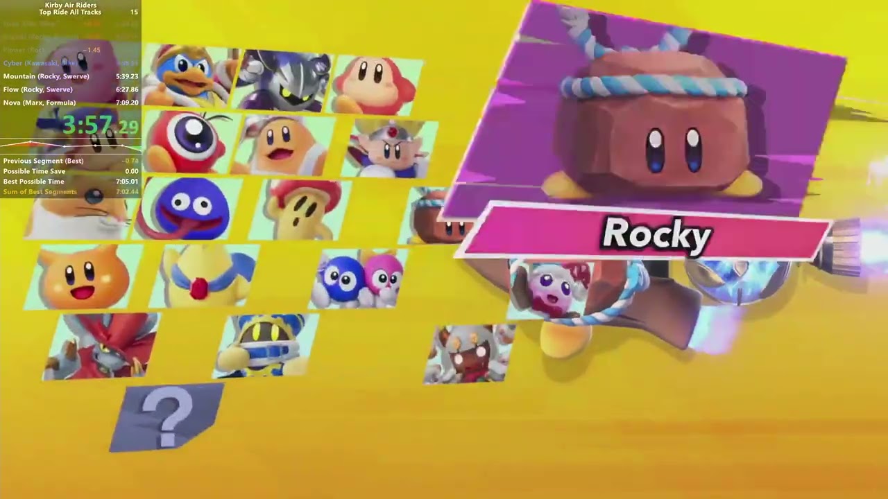 [Former WR] Kirby Air Riders - Top Ride All Tracks in 7:04.72 IGT
