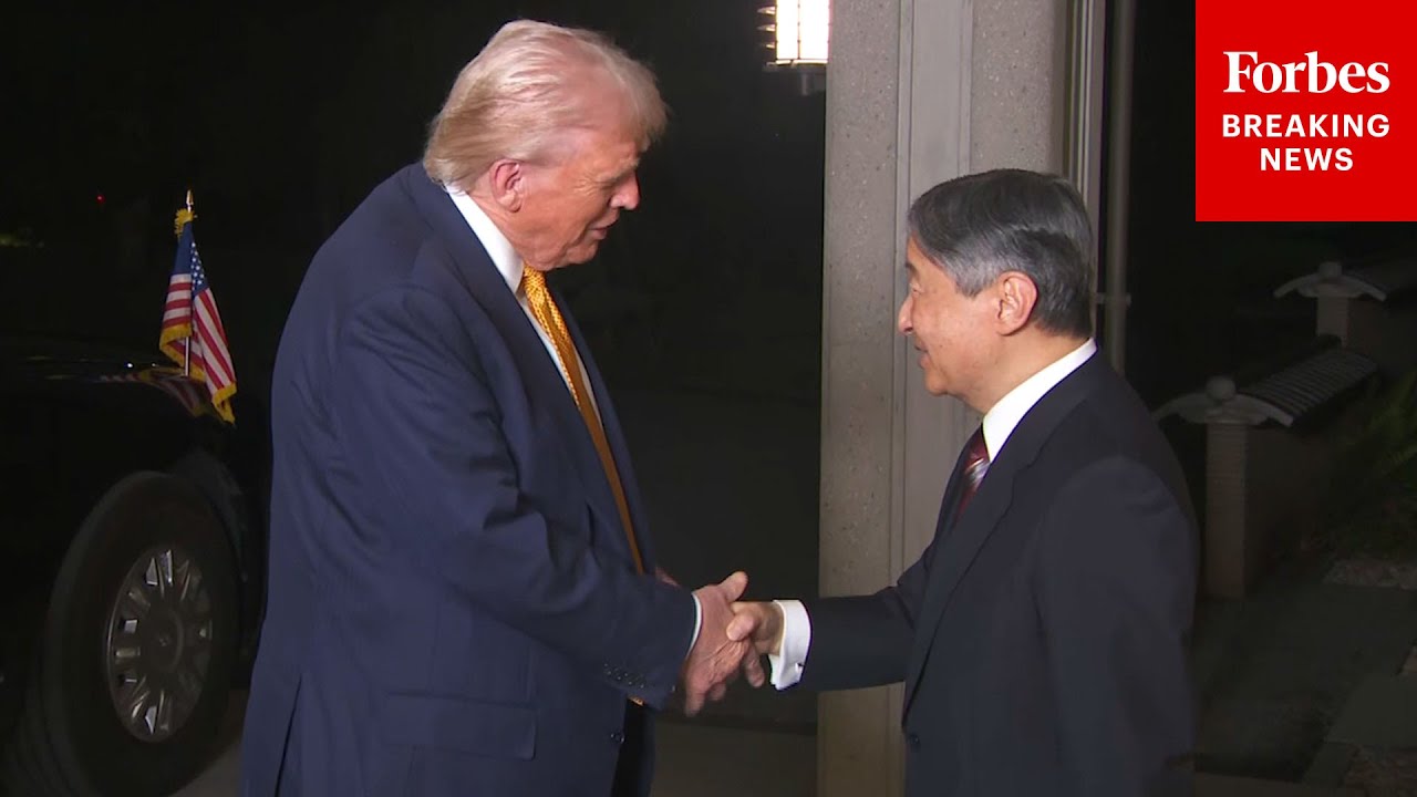 JUST IN: President Trump Meets With Japanese Emperor Naruhito At Tokyo&rsquo;s Imperial Palace