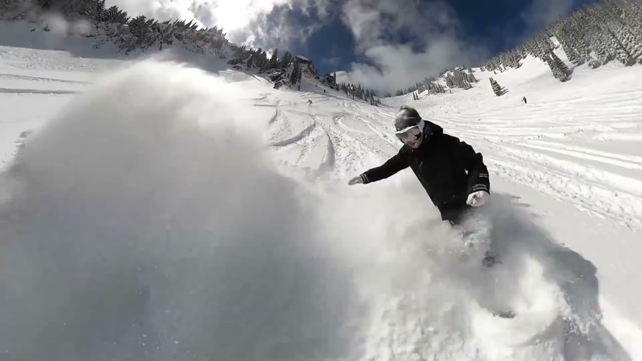 Snowboarding at Crystal mountain!