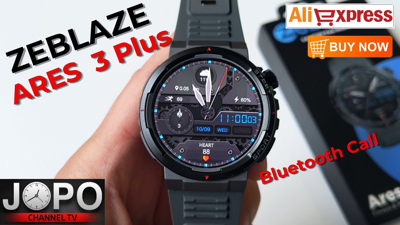 ZEBLAZE ARES 3 PLUS Sport Smart Watch with Bluetooth Call│Smart Watch Review│Subtitles