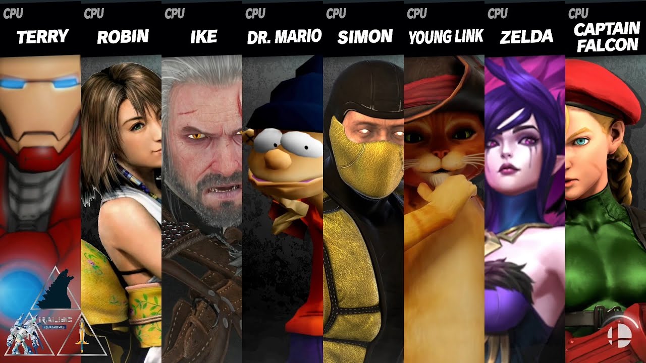 Iron Man vs Yuna vs Geralt vs Edd vs Scorpion vs Puss In Boots vs Morgana vs Cammy