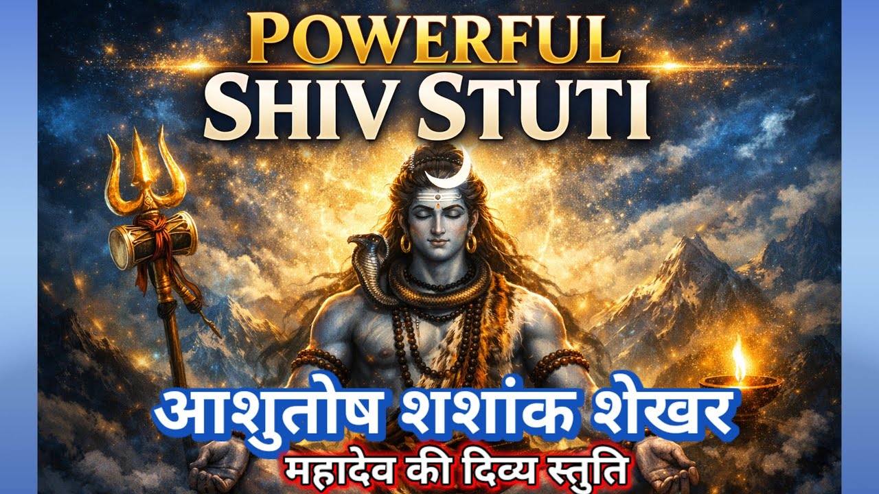 भगवान शिव स्तुति | आशुतोष शशांक शेखर | चंद्र मौली चिदंबरा | Powerful Shiv Stuti | Mahadev Bhajan