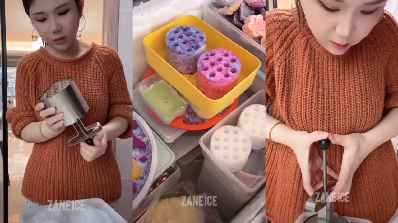 REQUEST|| YY MAKING AND EATING HER ICE|| ICE TUTORIALS 
