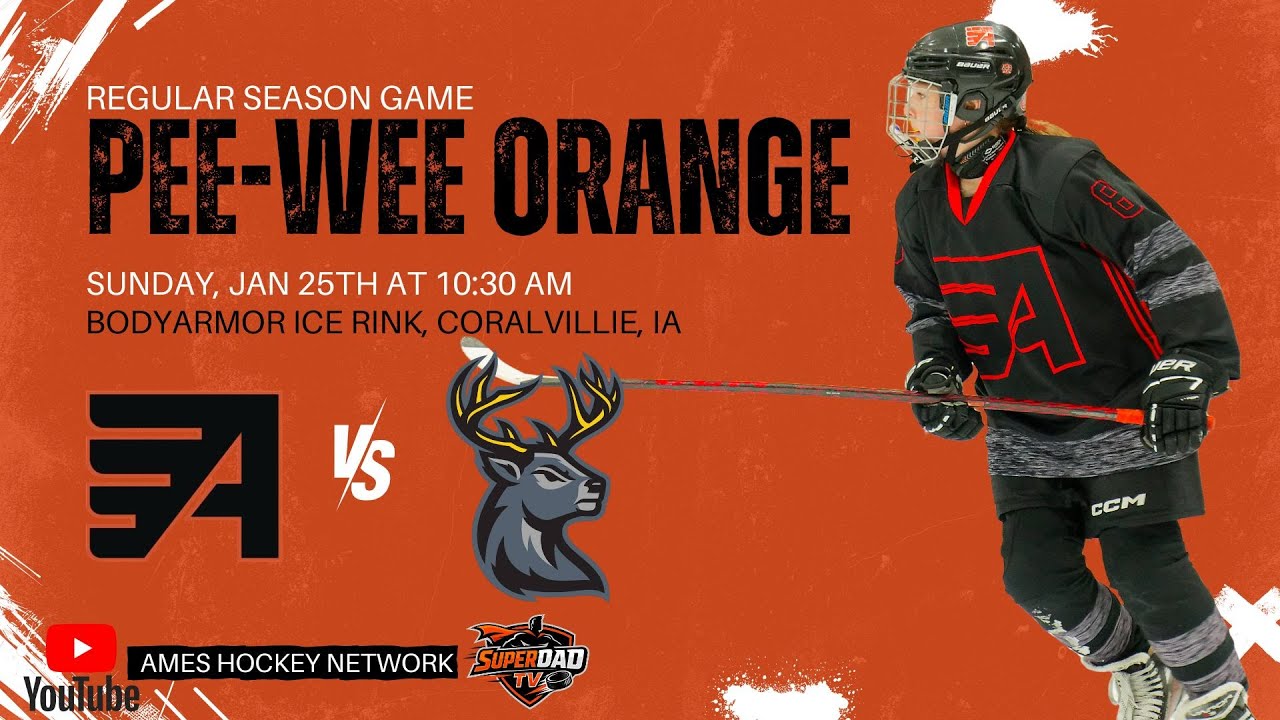 🏒Game 1 – Ames Flyers Pee-Wee Orange vs Jr. Heartlanders | Road Game