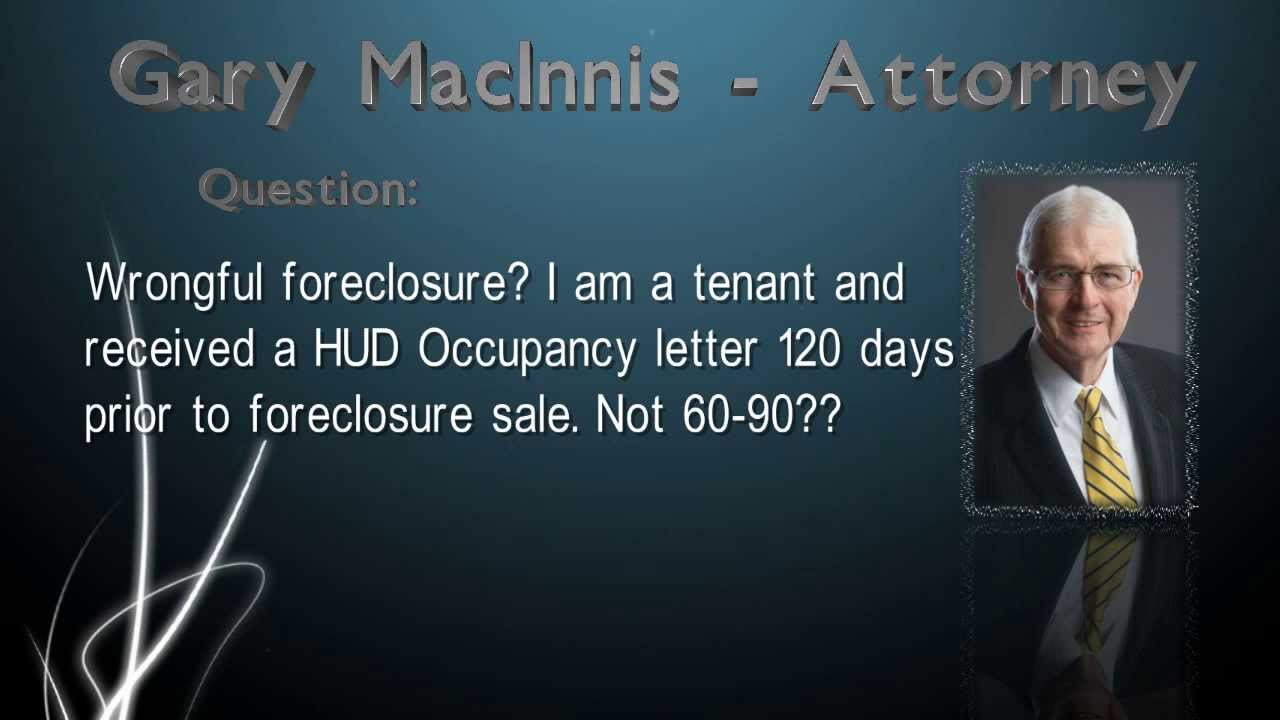 Wrongful foreclosure?