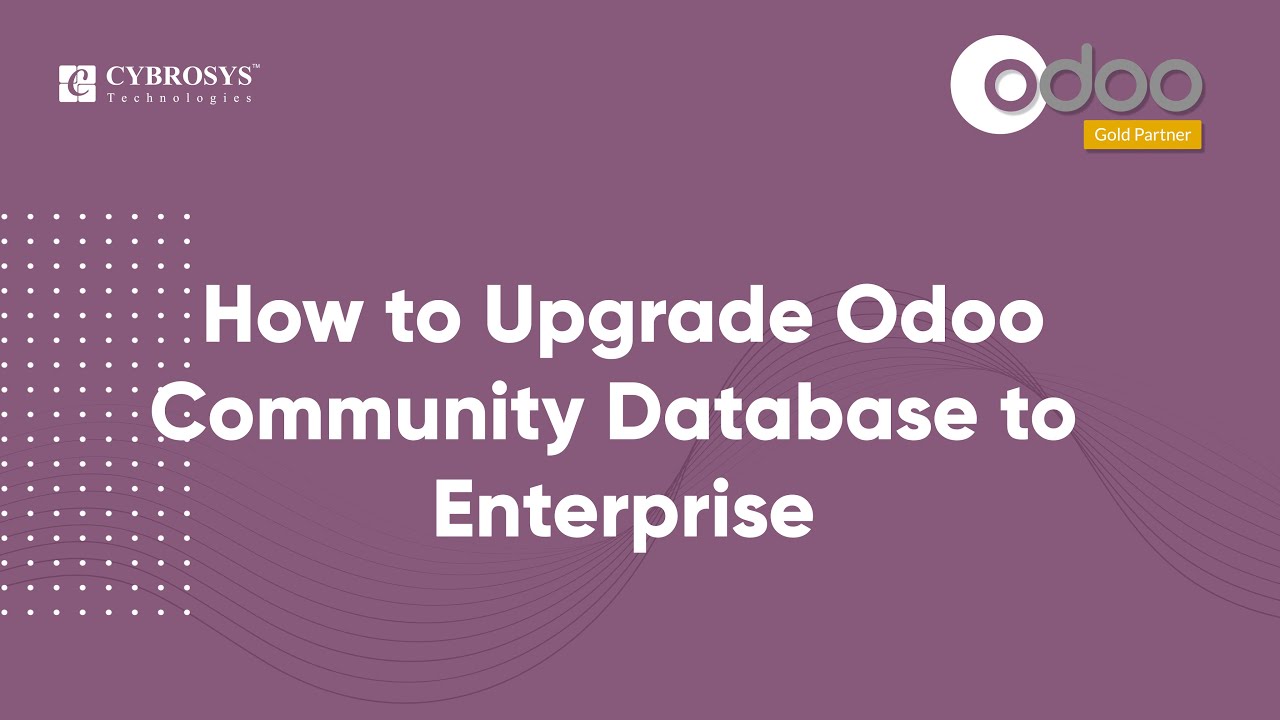 How to Upgrade Odoo Community Database to Enterprise | Odoo 14 Functional