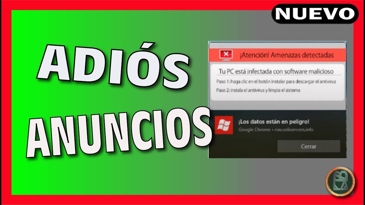✅ Cómo BLOQUEAR las VENTANAS EMERGENTES y ANUNCIOS 🔴 en Google Chrome, Edge de Virus Publicitario