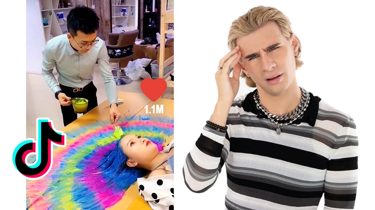 Парикмахер отреагировал на самые безумные видео с окрашиванием волос в TikTok