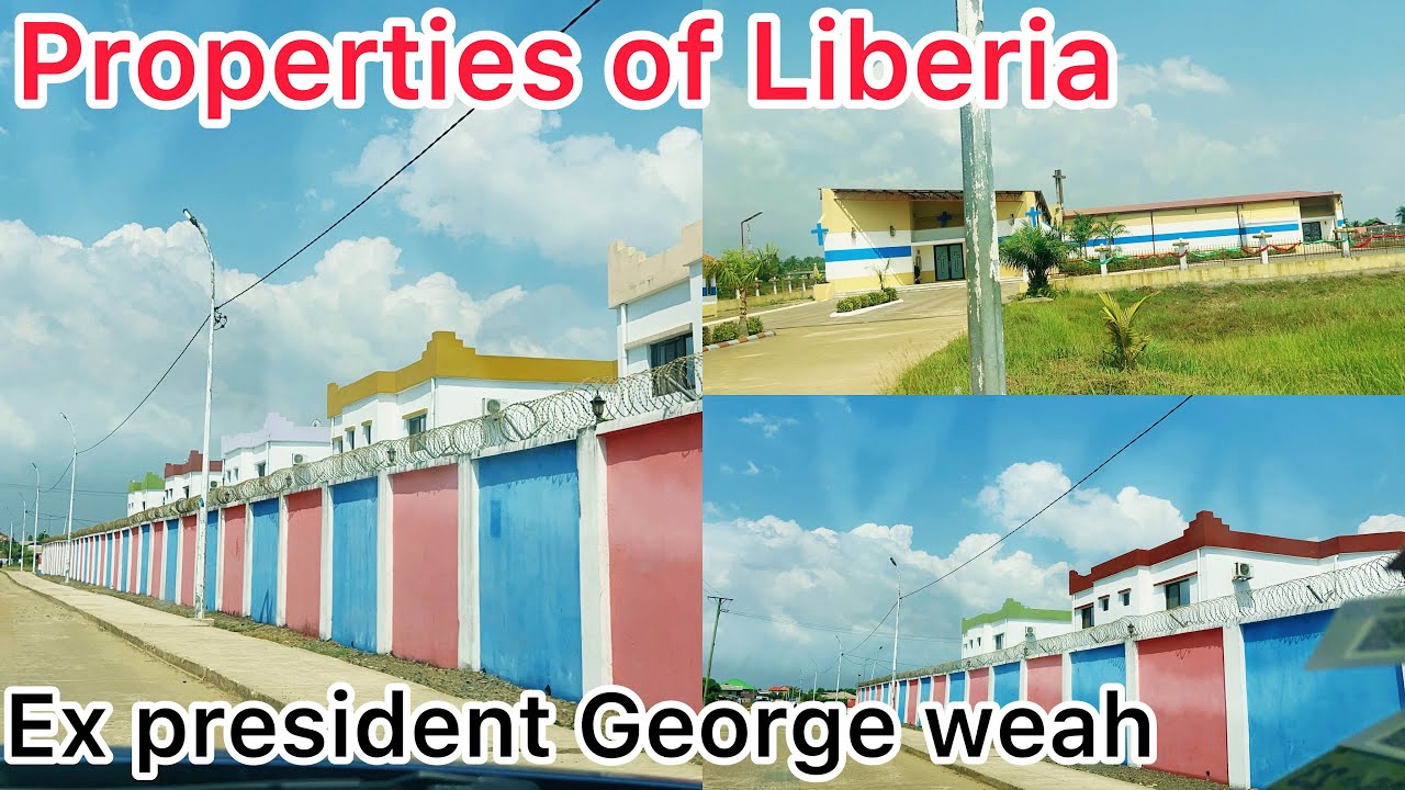 Ex president George weah houses and church in Liberia + newly constructed Elwa road  in 2024