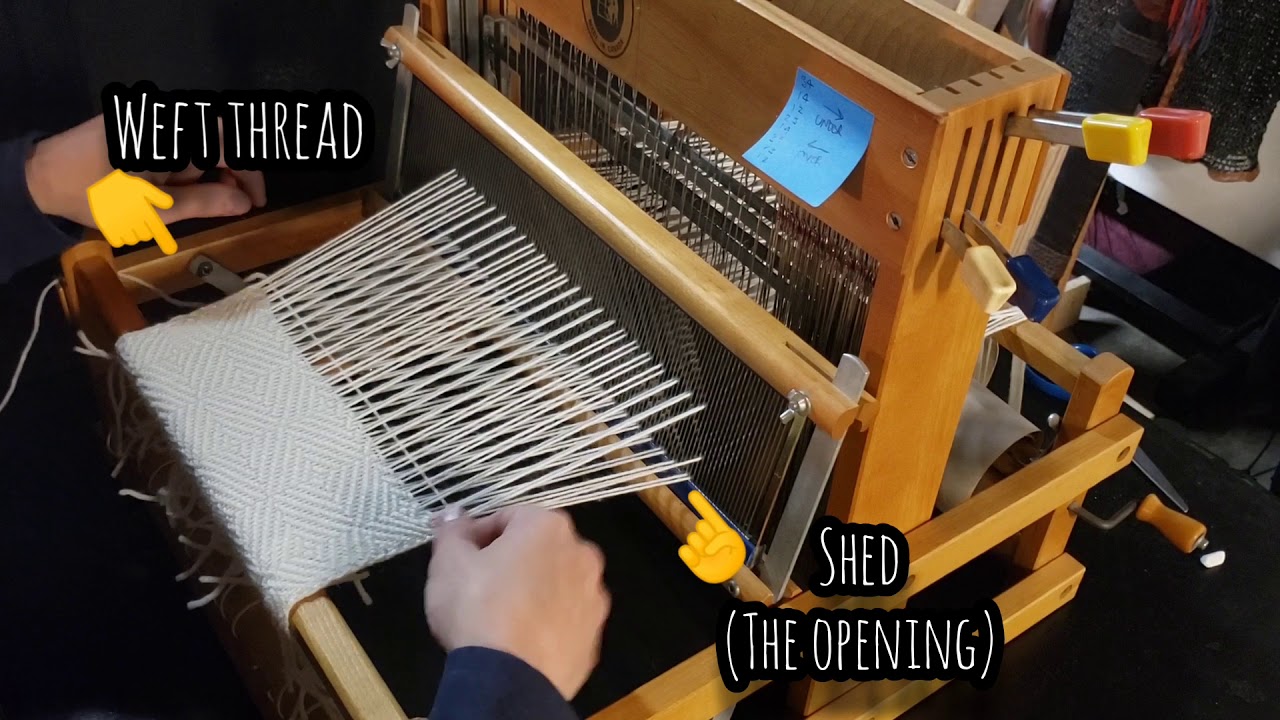 Weaving on a 4-Shaft Table Loom