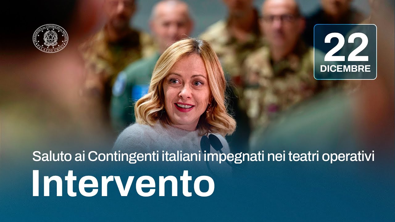 Auguri del Presidente Meloni al Contingente italiano in Lituania e ai Contingenti videocollegati