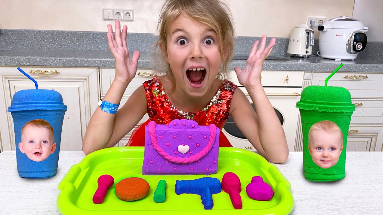 Five Kids Kinetic Sand Song + more Children's Songs and Videos